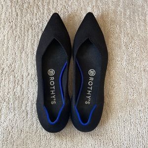 Rothy’s Black The Point Flat Size 8